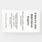 カスタマイズ名&年齢 | カラフルな子供パーティーデコ 横断幕 (横)