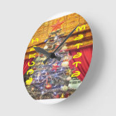 カスタマイズ商品 ラウンド壁時計 (傾斜)