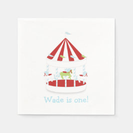 カスタマイズ回転木馬 スタンダードカクテルナプキン