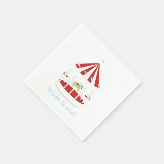 カスタマイズ回転木馬 スタンダードカクテルナプキン (角)