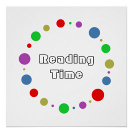 カスタマイズ図書室、学校引用文色幾何学模様 ポスター