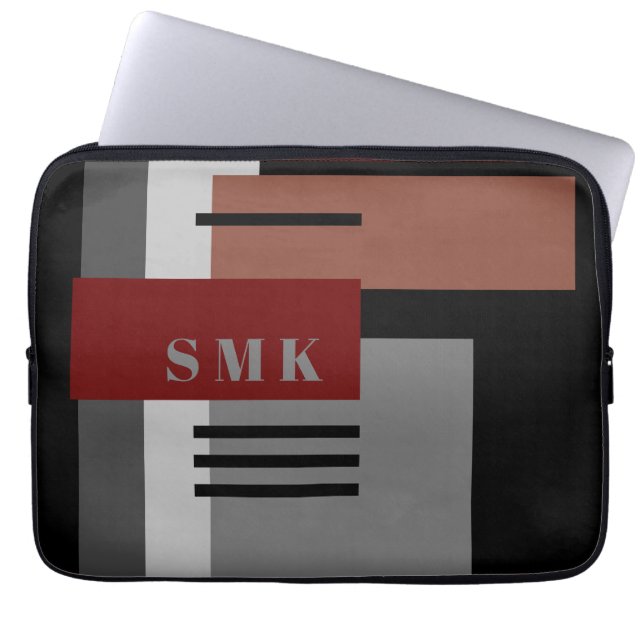 カスタマイズ地音幾何ラップトップスリーブ ラップトップスリーブ (正面)