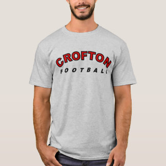 カスタマイズ基本的なcroftonのfball - tシャツ