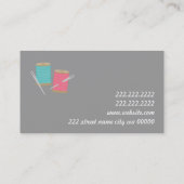 カスタマイズ変更仕立てシームストレス調整 名刺 (裏面)