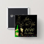 カスタマイズ大晦日のパーティーPin 缶バッジ (正面&裏面)