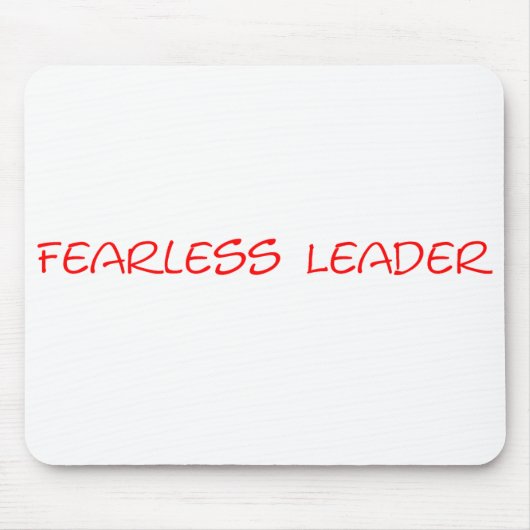 カスタマイズ大胆不敵なリーダーのマウスパッド- マウスパッド (正面)