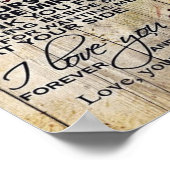 カスタマイズ夫への贈り物 ポスター (角)