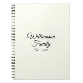 カスタマイズ夫婦の名年号アイボリー ノートブック