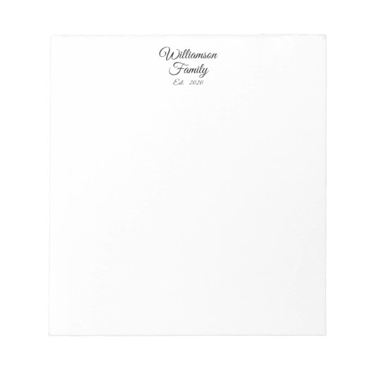 カスタマイズ夫婦の名年商 ノートパッド (正面)