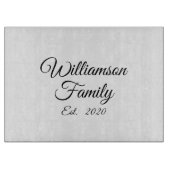 カスタマイズ夫婦の名年 カッティングボード (正面)