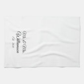 カスタマイズ夫婦の名 キッチンタオル (横)