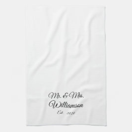 カスタマイズ夫婦の名 キッチンタオル