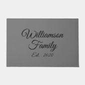 カスタマイズ夫婦の名 ドアマット (正面)