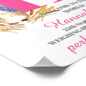 カスタマイズ女の子誕生ポスター ポスター (角)