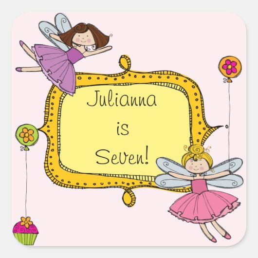 カスタマイズ妖精 スクエアシール (正面)