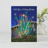 カスタマイズ威厳のあるAgave on flat holiday card シーズンカード (スタンド正面)
