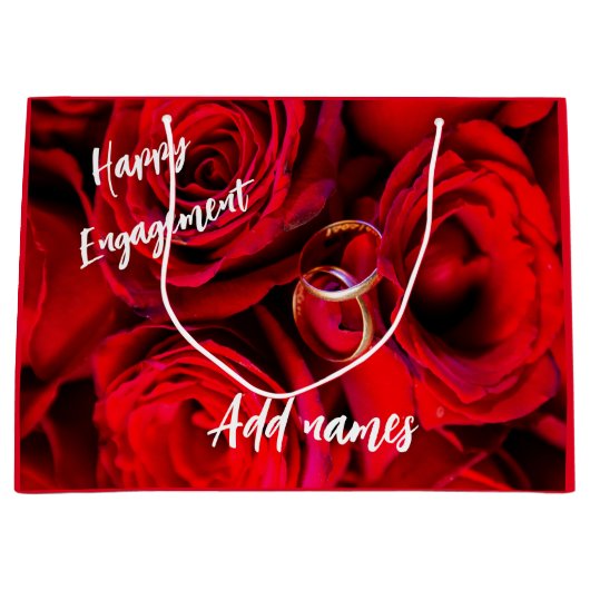 カスタマイズ婚約抱き枕 ラージペーパーバッグ (正面)