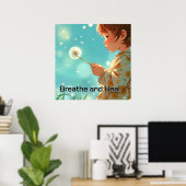 カスタマイズ子アート ポスター (ホームオフィス)