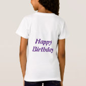 カスタマイズ子供の誕生日 Tシャツ (裏面)