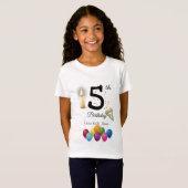 カスタマイズ子供の誕生日 Tシャツ (正面フル)
