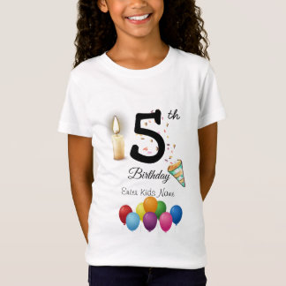 カスタマイズ子供の誕生日 Tシャツ