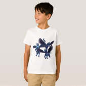 カスタマイズ子供のTシャツの縦のテンプレート- Tシャツ (正面フル)