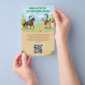 カスタマイズ子供へ可能なフライヤーの乗馬クラス チラシ (ハンドル)