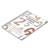 カスタマイズ学校のノートブック – パーソナライズされた ノートブック (左側)