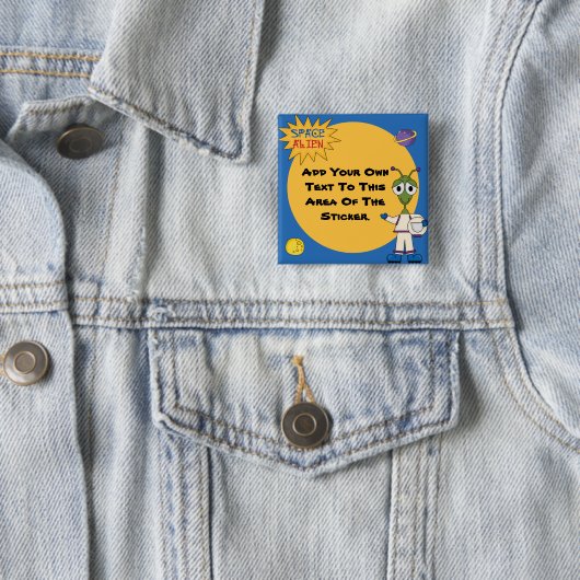 カスタマイズ宇宙エイリアンボタン 缶バッジ (インサイチュ)