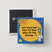 カスタマイズ宇宙エイリアンボタン 缶バッジ (正面&裏面)