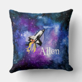 カスタマイズ宇宙シャトルイン宇宙 クッション (裏面)