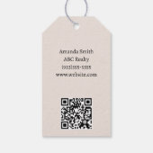 カスタマイズ実在エステートポップ・アートのハロウィン ギフトタグ (裏面)