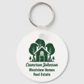 カスタマイズ実在エステート会社グリーンフォレストハウス キーホルダー (正面)