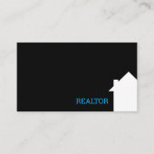 カスタマイズ実在可能なエテートシンプルハウスロゴモダン 名刺 (正面)