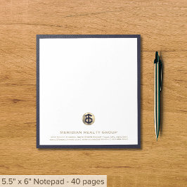 カスタマイズ実在Estate Office Notepad with Logo ノートパッド