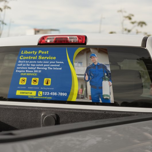 カスタマイズ害虫・ネズミ駆除ビジネス テキスト写真 ウィンドウサイン