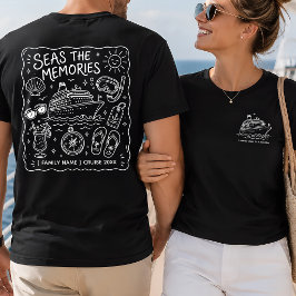 カスタマイズ家族クルーズバカンスの落書き Tシャツ