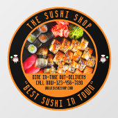 カスタマイズ寿司店大正面 ウィンドウサイン (シート)