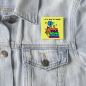 カスタマイズ小モンスター誕生日ボタン 缶バッジ (インサイチュ)