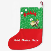 カスタマイズ小妖精や小人ストッキングバイクリヤスコレクション スモールクリスマスストッキング (裏面)