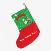 カスタマイズ小妖精や小人ストッキングバイクリヤスコレクション スモールクリスマスストッキング (裏面 (吊り時))
