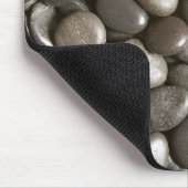 カスタマイズ川の石の黒の石の背景- マウスパッド (コーナー)