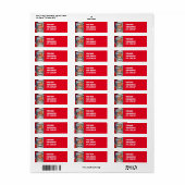 カスタマイズ差出人住所ラベル ラベル (フルシート)