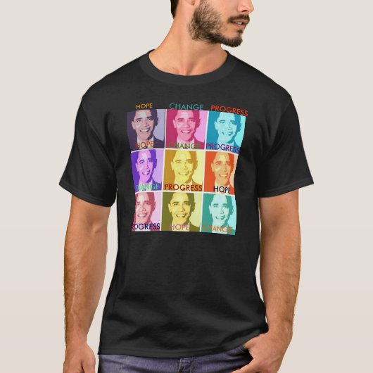 カスタマイズ希望及び変更のオバマのTシャツ- - Tシャツ (正面)
