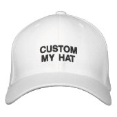 カスタマイズ帽パーソナライズされた帽子 刺繍入りキャップ (正面)