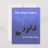 カスタマイズ平式クリスマスグリーティングカード ノートカード (正面)