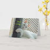 カスタマイズ平静の抱擁母の日カード- カード (黄色い花)