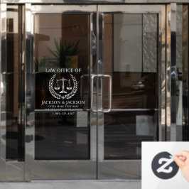 カスタマイズ弁護士法律事務所詳細フロントシルバー ウィンドウサイン
