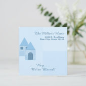 カスタマイズ引っ越しました引っ越し祝いパーティーパーティー招待状 案内状 (スタンド正面)