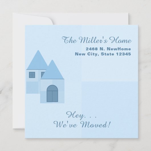 カスタマイズ引っ越しました引っ越し祝いパーティーパーティー招待状 案内状 (正面)